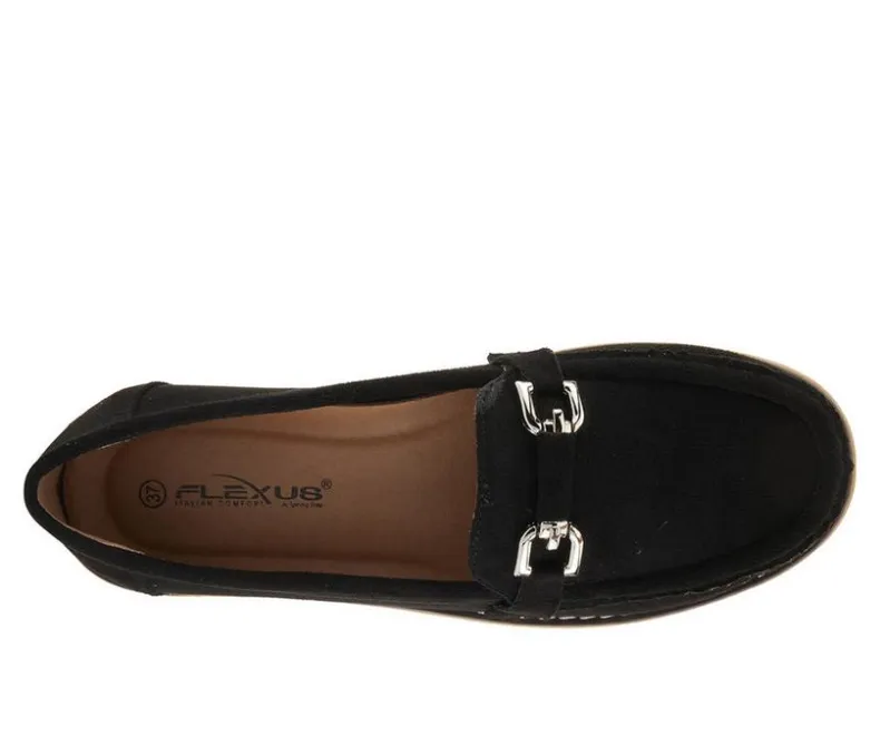 Loafers & Oxfords>Flexus Women's Canton Wedge Loafers