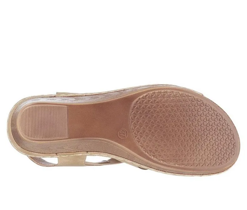 Sandals|Pumps & Heels>GC Shoes Women's Beck Wedge Sandals