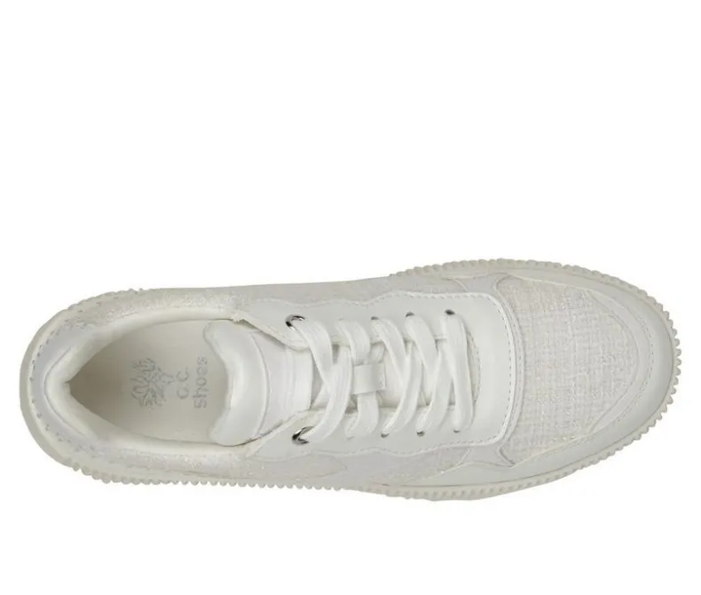 Platform>GC Shoes Women's Calico Wedge Sneakers