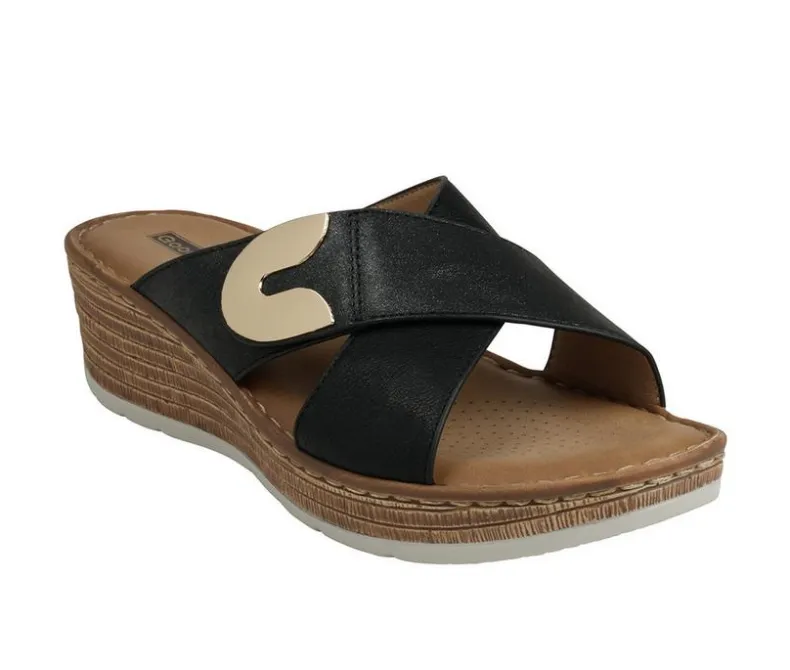 Pumps & Heels>GC Shoes Women's Demi Wedge Sandals