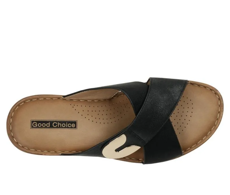 Pumps & Heels>GC Shoes Women's Demi Wedge Sandals
