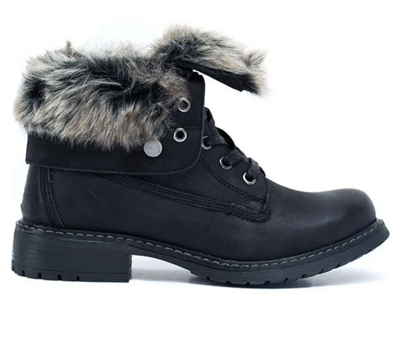 Lace Up|Cozy>GC Shoes Women's Trudie Combat Boots
