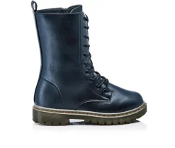 Lace Up>Henry Ferrara Women's B905 Mid Calf Combat Boots