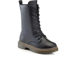 Lace Up>Henry Ferrara Women's B905 Mid Calf Combat Boots