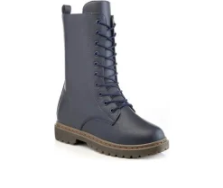 Lace Up>Henry Ferrara Women's B905 Mid Calf Combat Boots