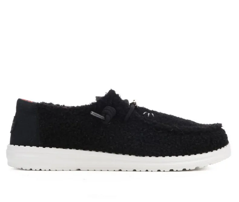 Boat Shoes & Slip-Ons>HEYDUDE Women's Wendy Black Cat