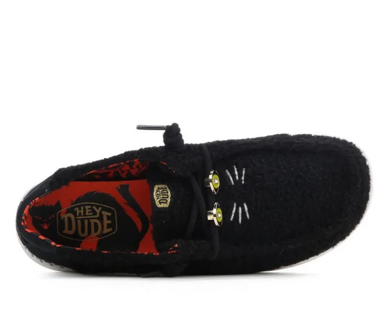 Boat Shoes & Slip-Ons>HEYDUDE Women's Wendy Black Cat