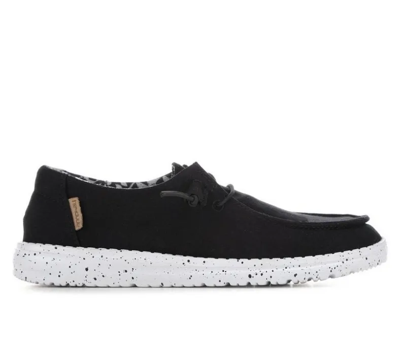 Boat Shoes & Slip-Ons>HEYDUDE Women's Wendy Black Odyssey Casual Shoes
