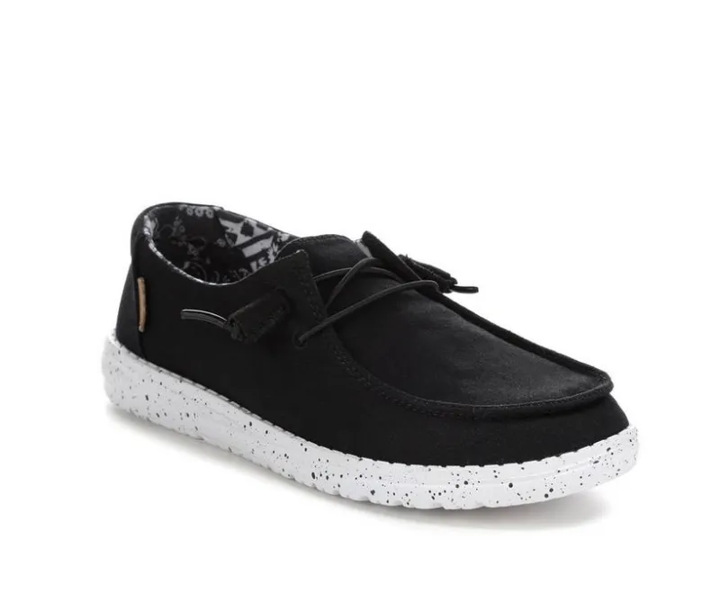 Boat Shoes & Slip-Ons>HEYDUDE Women's Wendy Black Odyssey Casual Shoes