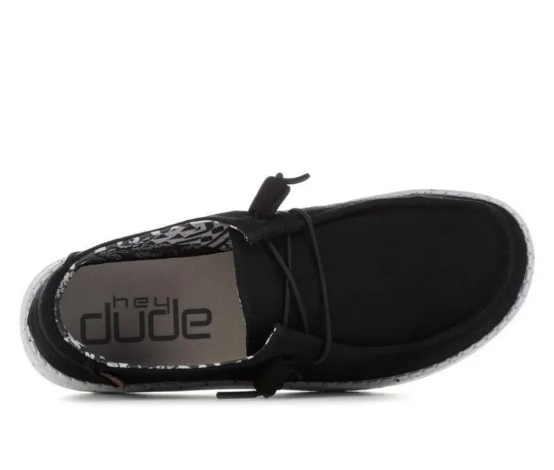 Boat Shoes & Slip-Ons>HEYDUDE Women's Wendy Black Odyssey Casual Shoes