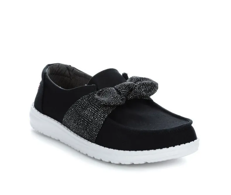 Boat Shoes & Slip-Ons>HEYDUDE Women's Wendy Bow Essentials Casual Shoes