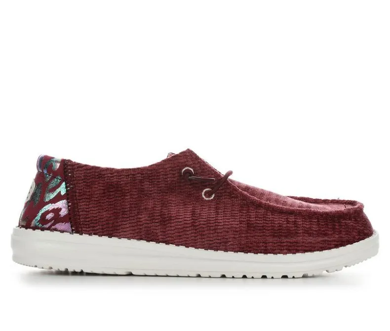Boat Shoes & Slip-Ons>HEYDUDE Women's Wendy Corduroy Leo Casual Shoes