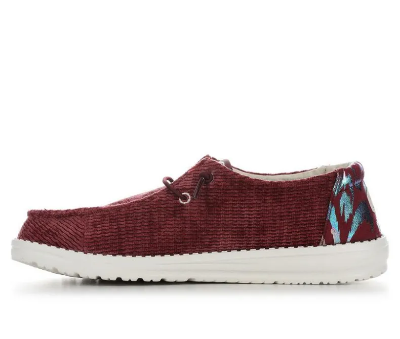 Boat Shoes & Slip-Ons>HEYDUDE Women's Wendy Corduroy Leo Casual Shoes