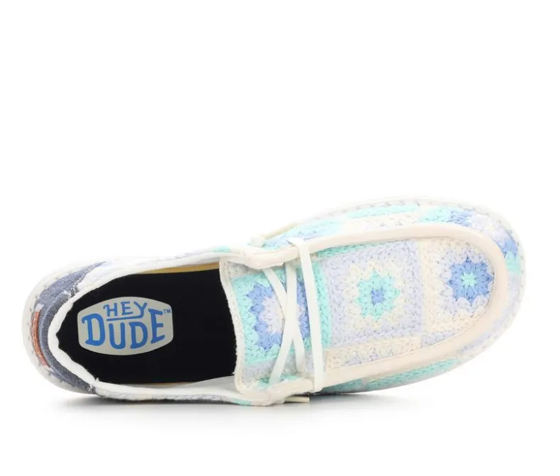 Boat Shoes & Slip-Ons>HEYDUDE Women's Wendy Cottage Crochet Casual Shoes