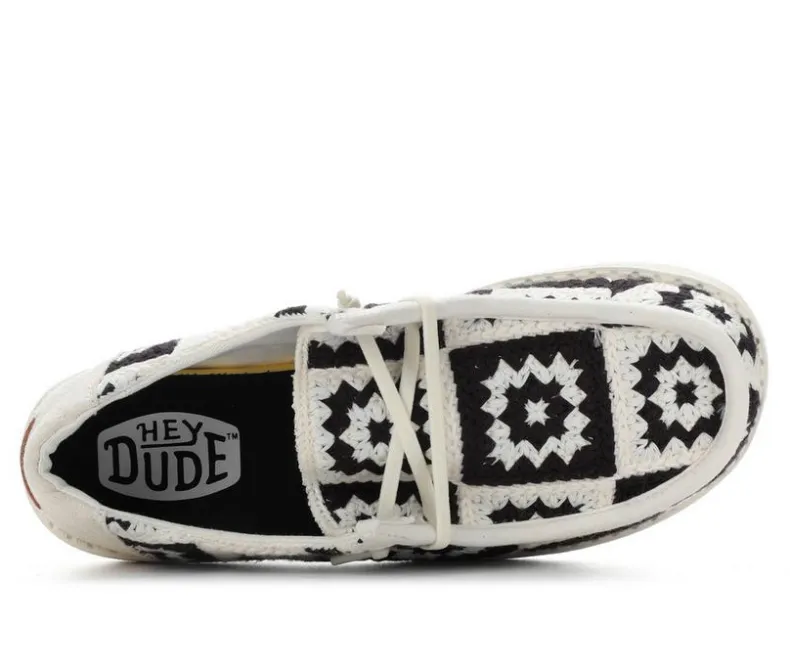 Boat Shoes & Slip-Ons>HEYDUDE Women's Wendy Cottage Crochet Casual Shoes