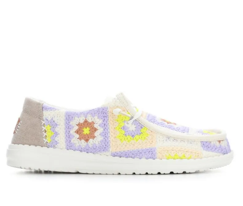 Boat Shoes & Slip-Ons>HEYDUDE Women's Wendy Cottage Crochet Casual Shoes