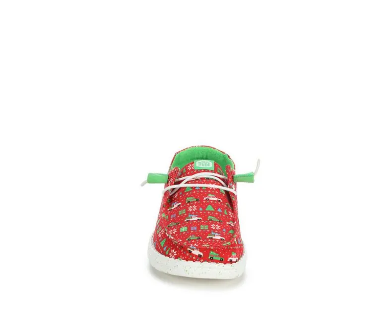 Boat Shoes & Slip-Ons>HEYDUDE Women's Wendy Holiday Sweater Slip-on Shoes