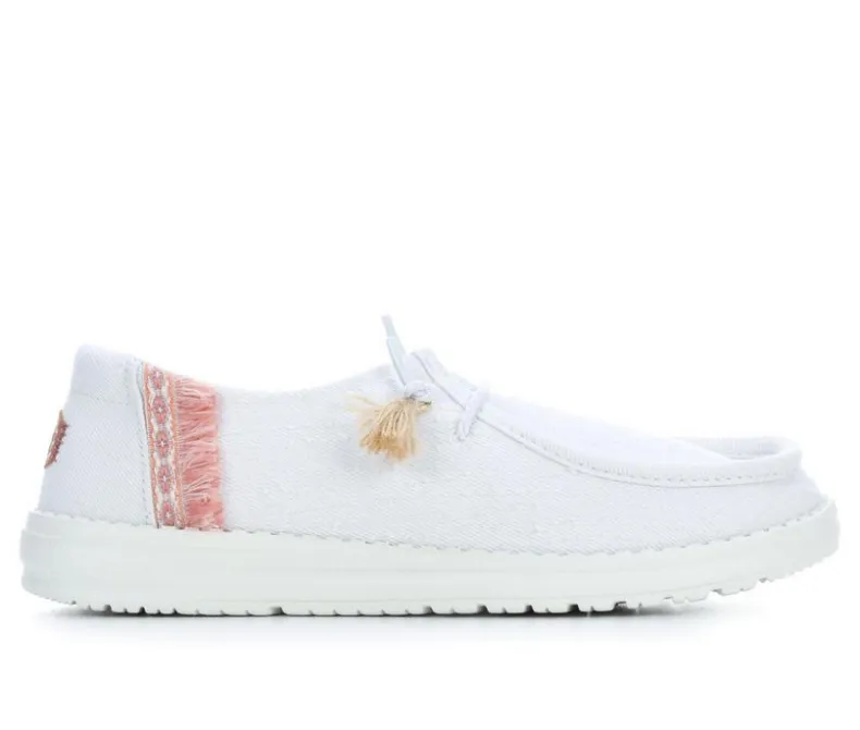 Boat Shoes & Slip-Ons>HEYDUDE Women's Wendy Perf Canvas Casual Shoes