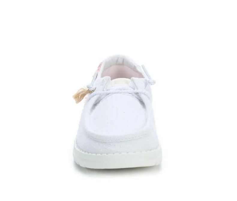 Boat Shoes & Slip-Ons>HEYDUDE Women's Wendy Perf Canvas Casual Shoes