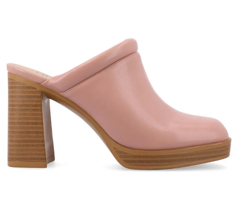 Clogs & Mules>Journee Collection Women's Izara Block Heel Platform Clogs