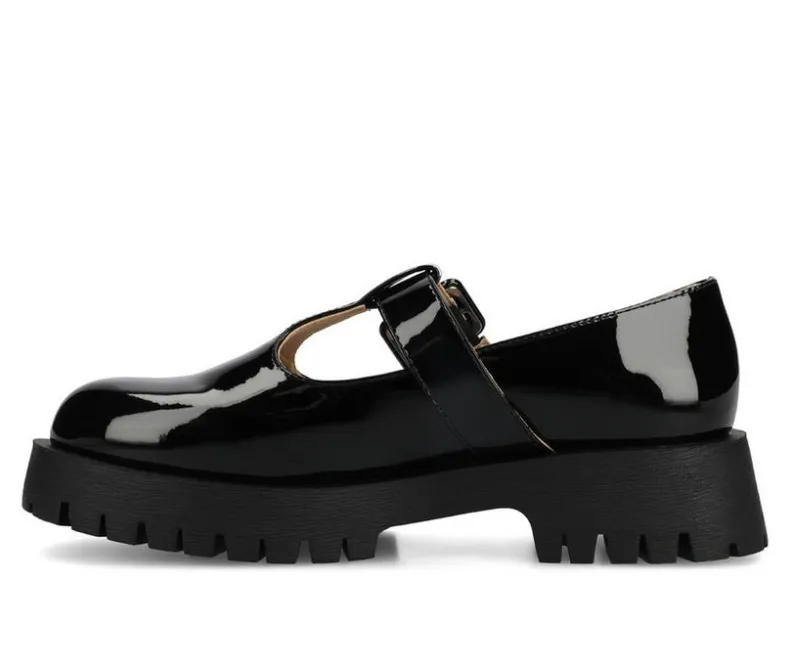 Loafers & Oxfords>Journee Collection Women's Suvi Chunky T-Strap Mary Janes