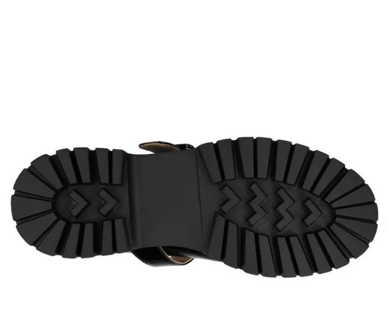 Loafers & Oxfords>Journee Collection Women's Suvi Chunky T-Strap Mary Janes