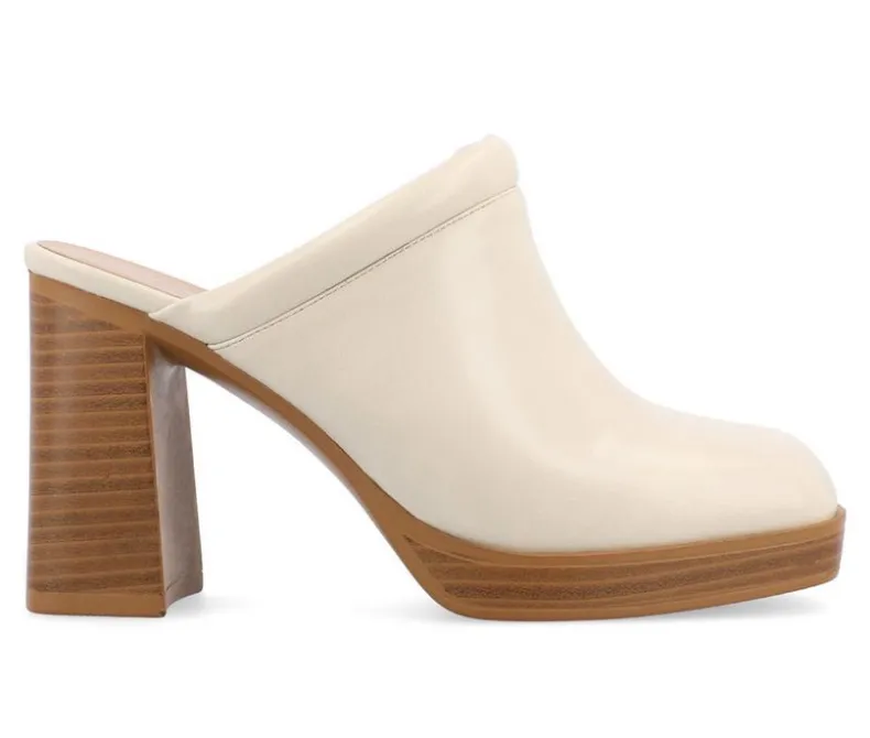 Clogs & Mules>Journee Collection Women's Izara Block Heel Platform Clogs