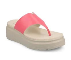 Sandals>Journee Collection Women's Carah Platform Flip-Flops
