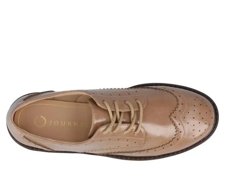 Loafers & Oxfords>Journee Collection Women's Claudiya Chunky Oxfords