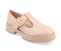 Loafers & Oxfords>Journee Collection Women's Suvi Chunky T-Strap Mary Janes
