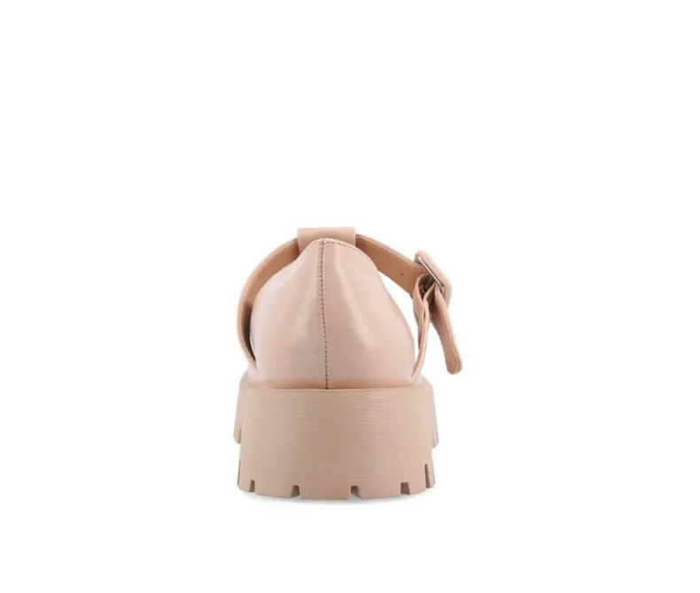 Loafers & Oxfords>Journee Collection Women's Suvi Chunky T-Strap Mary Janes