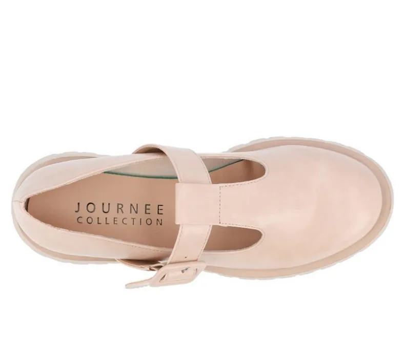 Loafers & Oxfords>Journee Collection Women's Suvi Chunky T-Strap Mary Janes