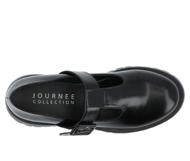 Loafers & Oxfords>Journee Collection Women's Suvi Chunky T-Strap Mary Janes