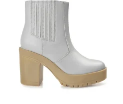 Dress>Journee Collection Women's Riplee Platform Block Heel Booties