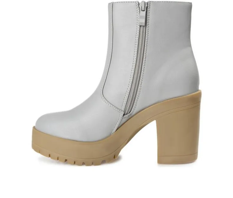 Dress>Journee Collection Women's Riplee Platform Block Heel Booties