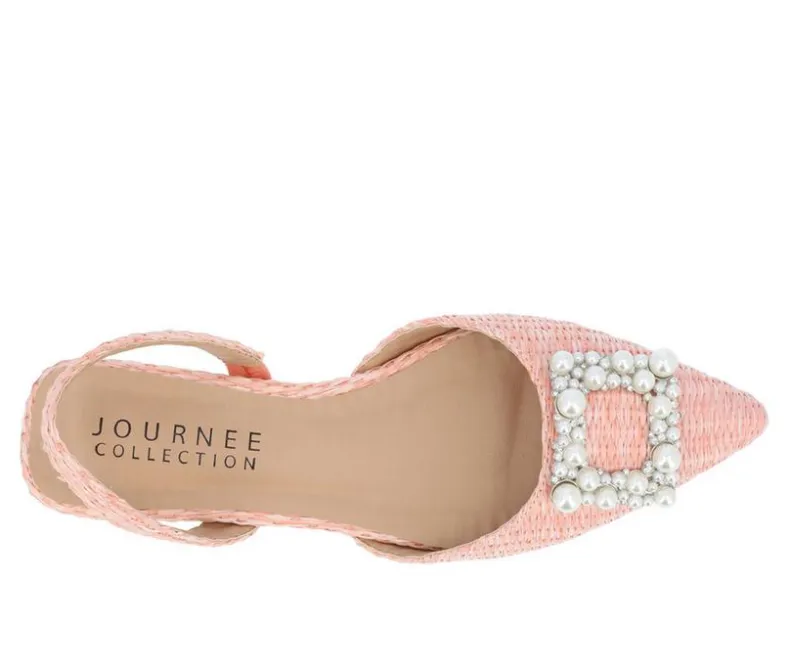 Clogs & Mules>Journee Collection Women's Hannae Slingback Mules