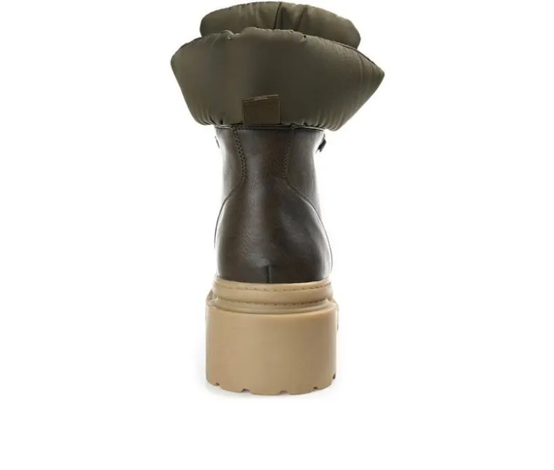 Lace Up|Dress>Journee Collection Women's Irrah Heeled Combat Booties