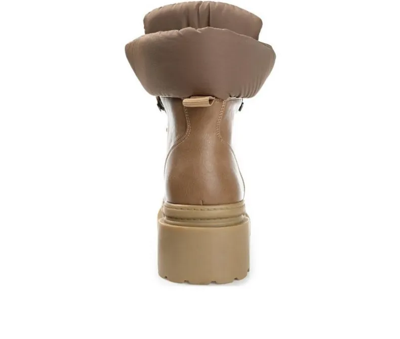 Lace Up|Dress>Journee Collection Women's Irrah Heeled Combat Booties