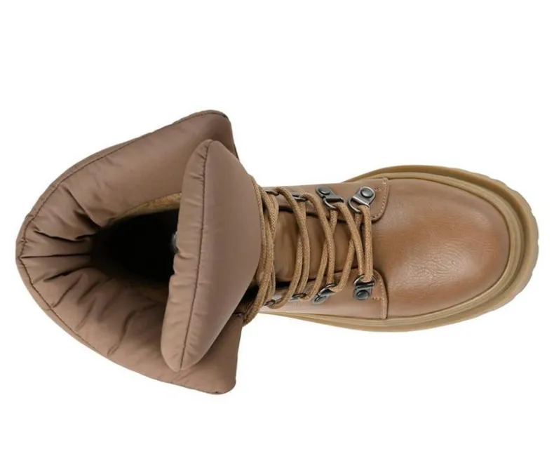 Lace Up|Dress>Journee Collection Women's Irrah Heeled Combat Booties