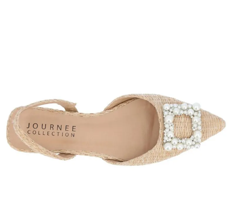 Clogs & Mules>Journee Collection Women's Hannae Slingback Mules