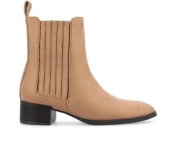 Dress>Journee Collection Women's Wrenley Block Heel Booties