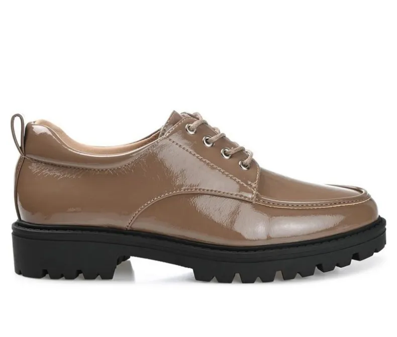 Loafers & Oxfords>Journee Collection Women's Zina Lugged Oxfords