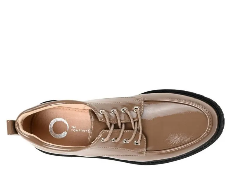 Loafers & Oxfords>Journee Collection Women's Zina Lugged Oxfords
