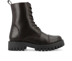 Lace Up>Journee Collection Women's Aaley Combat Boots