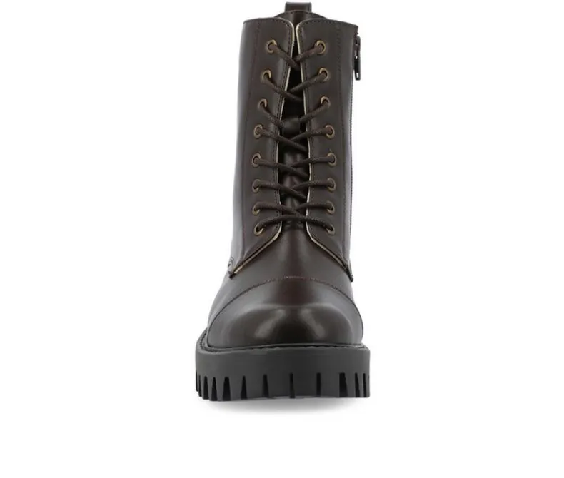 Lace Up>Journee Collection Women's Aaley Combat Boots