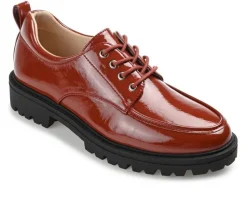 Loafers & Oxfords>Journee Collection Women's Zina Lugged Oxfords
