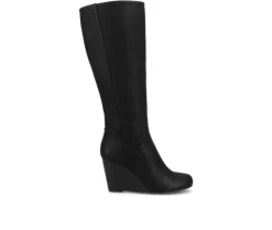 Tall|Dress>Journee Collection Women's Langly Wedge Knee High Boots