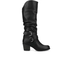 Wide Calf|Moto>Journee Collection Women's Late Wide Calf Knee High Boots