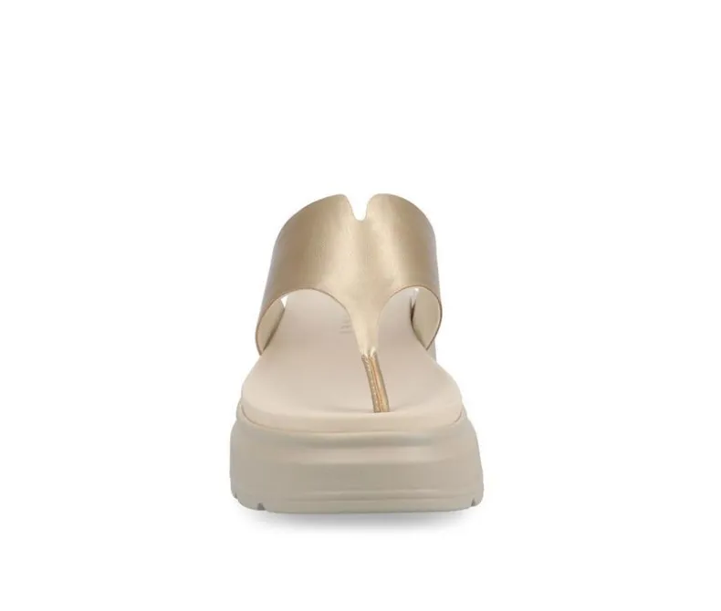 Sandals>Journee Collection Women's Carah Platform Flip-Flops