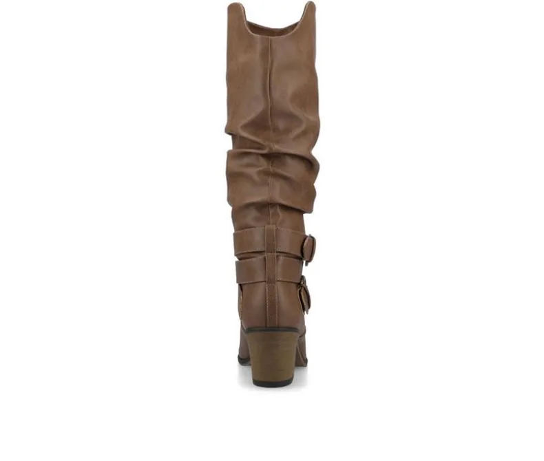 Wide Calf|Moto>Journee Collection Women's Late Wide Calf Knee High Boots